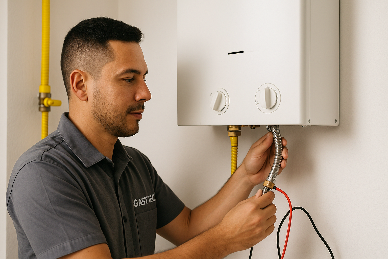 Instalación certificada de calentador a gas natural en Bogotá